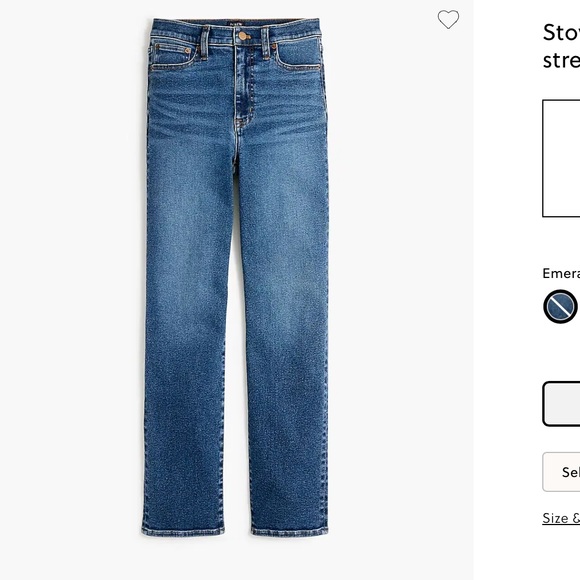 J. Crew Women’s Stovepipe straight jean in signature stretch Size 33 - Picture 12 of 14